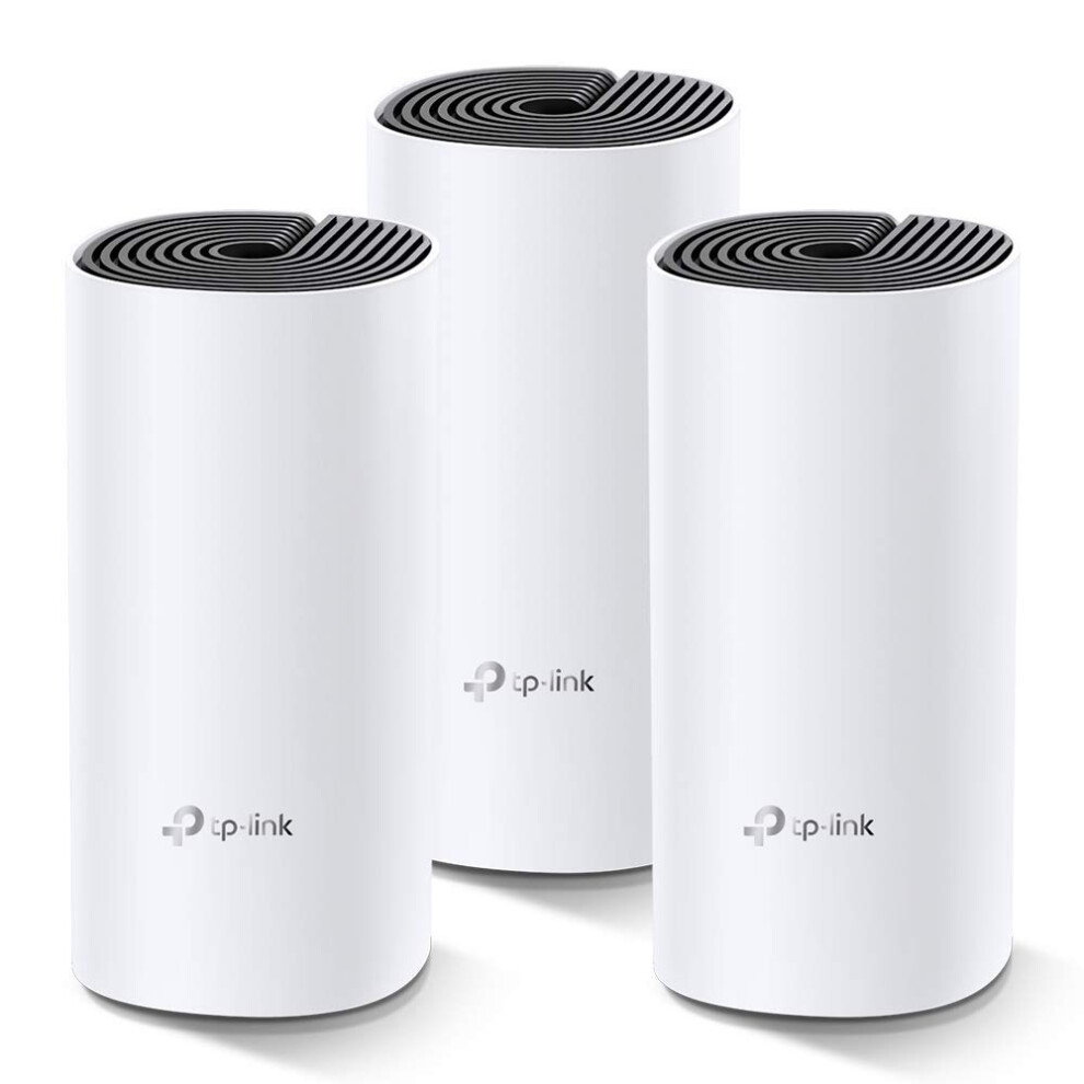 Deco M4 Whole Home Mesh Wi-Fi System, Seamless And Speedy Up To 4000 Sq Ft Coverage, Work With Amazon Echo/Alexa And Ifttt, Pack Of 3 (Renewed) 683193821647
