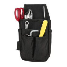 7-POCKET Small Electrical Maintenance Tool Pouch Bag Technician's Tool Holder Work Organizer with Belt
