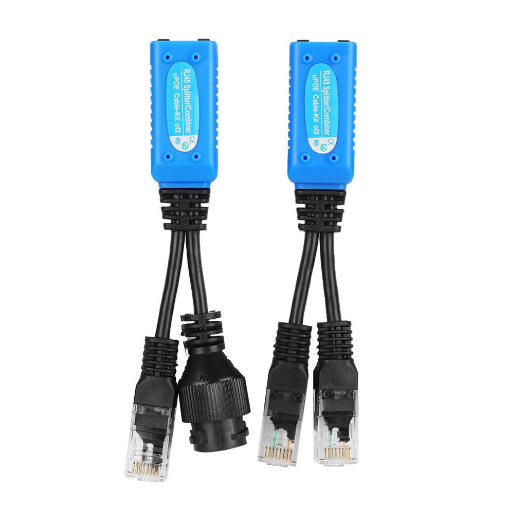 Photos - Other for Computer 2pcs PoE Splitter Adapter, RJ45 Combiner POE Adapter Connectors, 5.5x2.1mm DC Plug Cable
