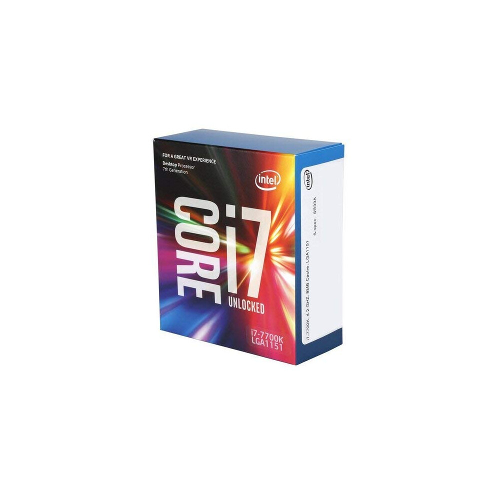 Intel I7-7700K Quad Core 4.2Ghz Lga1151 Hd 630 8Mb Hd Graphics Cache 91W Tdp Cpu Processor (Refurbished)