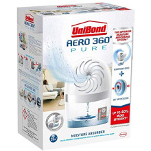 3 X AERO 360º Moisture Absorber, Ultra-Absorbent dehumidifier, Helps to Prevent Condensation, Mould & Musty Smells, refillable Condensation Absorber,