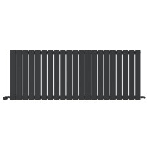 Apex Horizontal Radiator, Single Flat Panel Radiators, 600x1596mm Slim Radiator for Bathroom,Kitchen,Living Room - Anthracite
