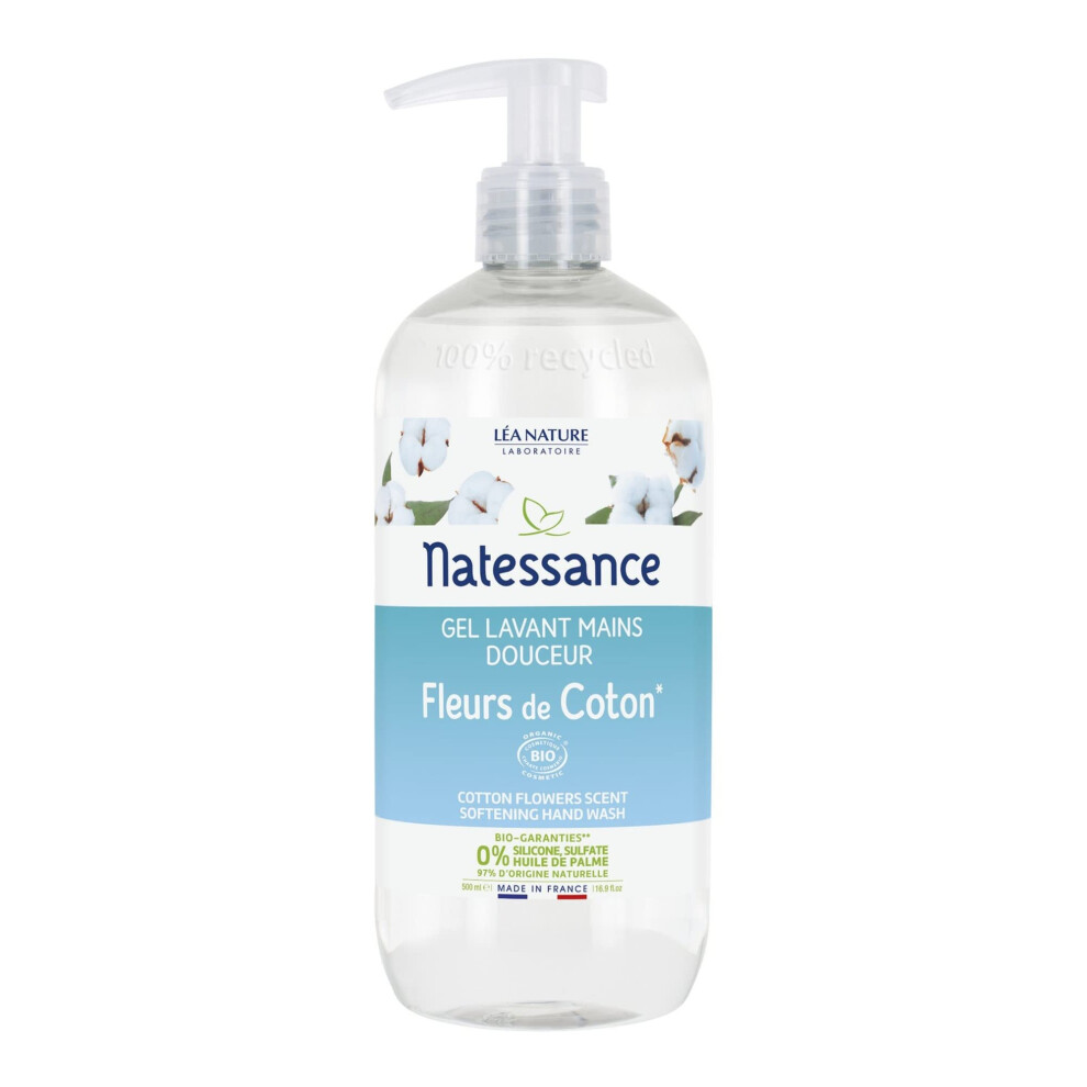 Natessance Cotton Flowers Scent Softening Hand Wash 500Ml