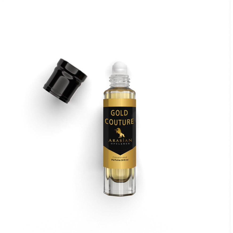 Arabian Opulence Gold Fr137 Couture Perfume Oil For Women. 6Ml Roll-On Bottle. Aromatic/Warm Spicy/Sweet/Fruity/Balsamic/Ozonic