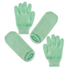 2 Pairs Man Socks Stocking Stuffers for Guys Hand and Foot Spa Gloves Hand Softening Gloves Moisturizing Glove Spa Socks Moisturizing Gel Gloves Mens