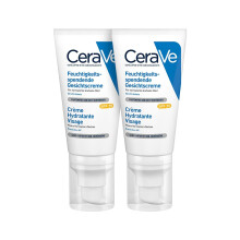 Moisturising Face Cream with SPF 25 for Normal to Dry Skin, with Hyaluronic Acid and 3 Essential Ceramides, 2 x 52 ml
