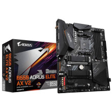 B550 AORUS ELITE AX V2 Motherboard - Supports AMD Ryzen 5000 Series AM4 CPUs, 12+2 Phases Digital Twin Power Design, up to 4733MHz DDR4 (OC), 2xPCIe 3