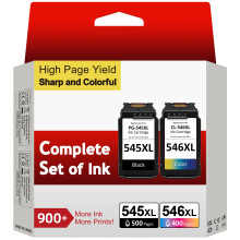545 546 Ink Cartridges XL Replacement for Original Canon 545 546, PG-545XL + CL-546XL BK/C/M/Y, Printer Ink 545 546 for TS3300 TR4500 TS3450 MG2550s