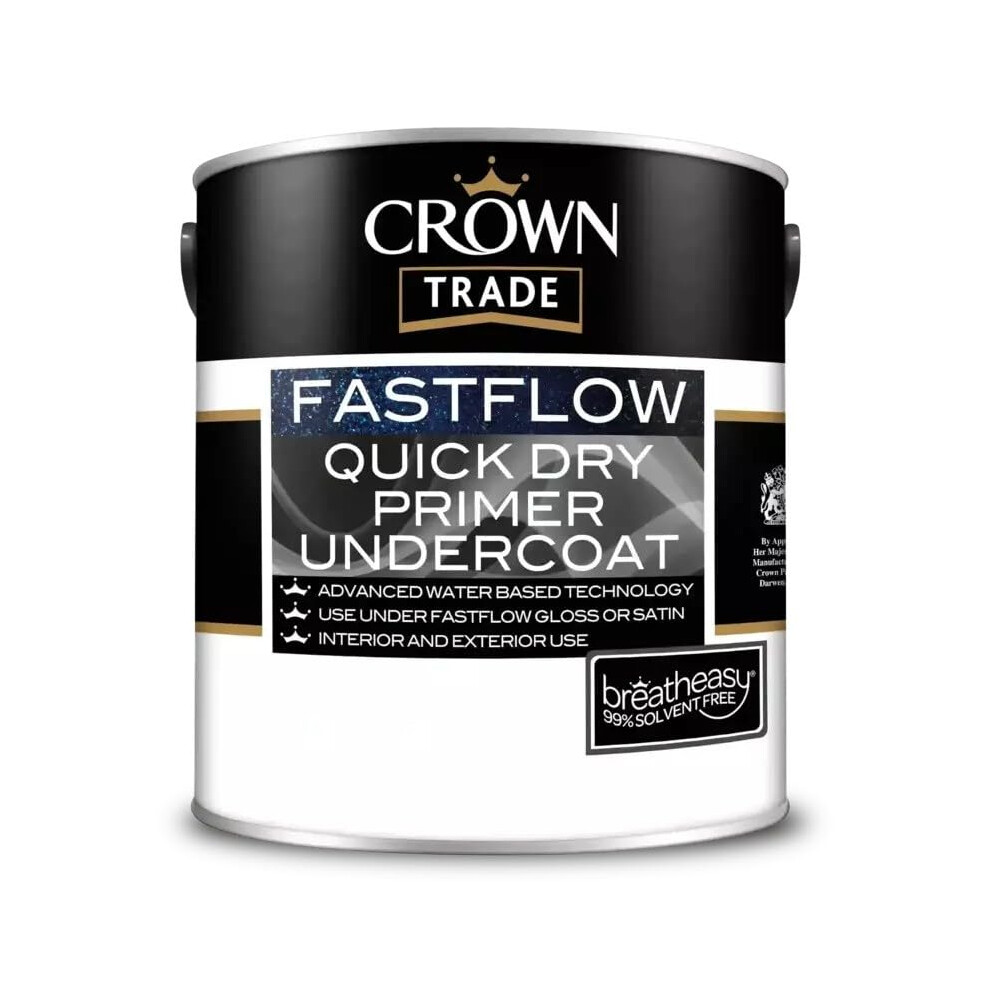 Crown Trade Fastflow Quick Dry Primer Undercoat Grey