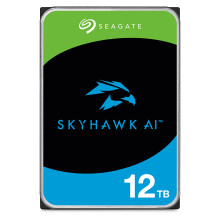 SkyHawk AI, interne Überwachungsfestplatte HDD 12 TB, 3.5 Zoll, SATA 6 Gb/s, 256 MB Cache, DVR-/NVR-Sicherheitskamerasystem, inkl. 3 Jahre Rescue