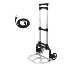 Heavy Duty Aluminium Sack Truck- Adjustable Hand Truck - Folding Trolley Cart - Foldable Truck - Multi Purpose Sack Barrow with Wheels - 70kg Load