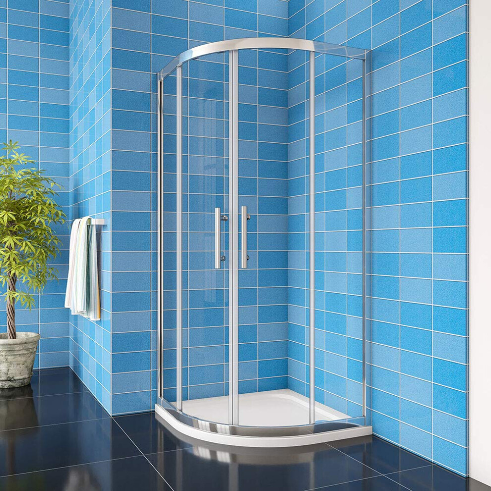 900X900x1900mm Xinyang Quadrant Shower Enclosure 8Mm Easy Clean Glass Sliding Shower Cubicle Door With Shower Tray Free Waste 6901094731334