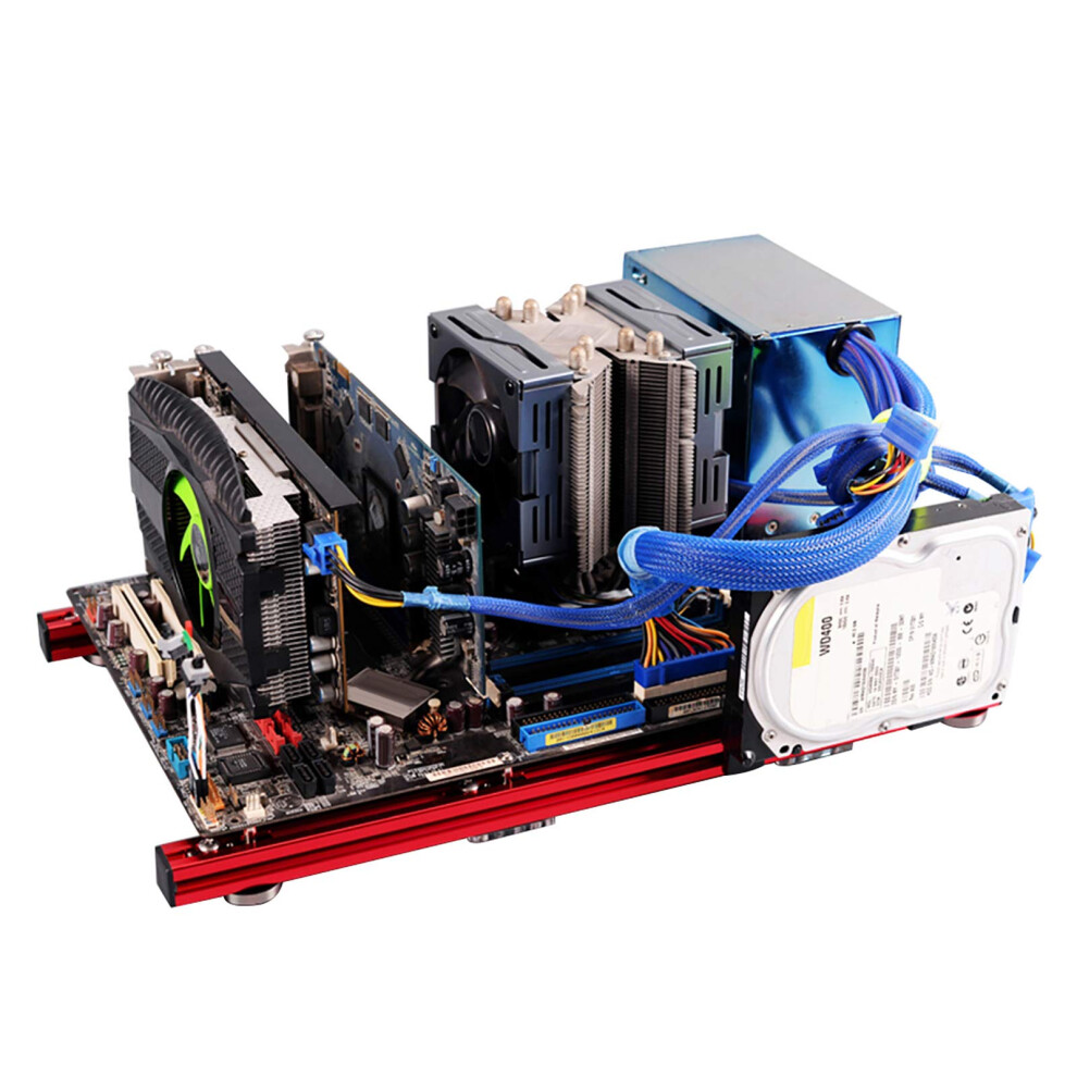 Aluminum Alloy Frame Itx Motherboard, Diy Mini Open Frame Chassis, Pc Computer Case Support Atx Ordinary Large Power Supply For Itx 12 * 9.6In 8270313357029