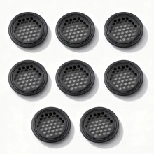 8 Pcs Circular Plane Ventilation Mesh Hole 35 mm Stainless Steel Air Vents, Round Vent Hole for Ventilation of Kitchen, Bathroom, Cupboard, Bookshelf