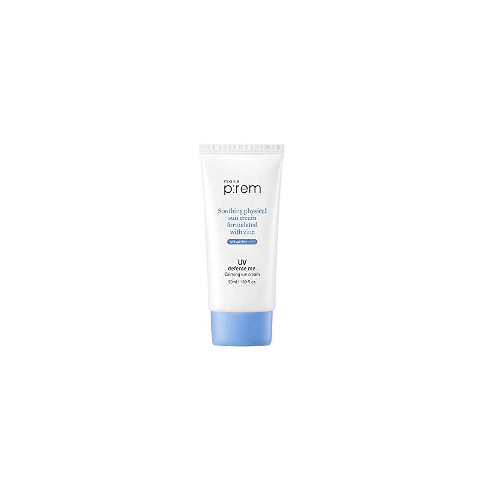 Make P:rem Cream [Make P:rem] Uv Defense Me. Calming Sun 50Ml Spf 50+ Pa++++ (New)