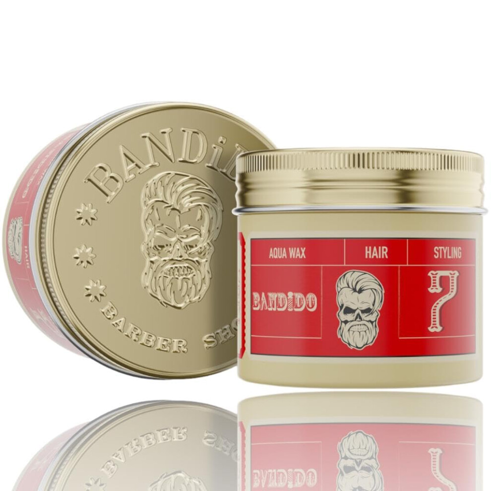 Bandido Red Hair Styling Aqua Wax No.7 125 Ml | Shine Look | Strong Hold | Hair Wax Men