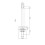 ARM815 Arvan | Modern Bathroom Round Ceiling Mounted Shower Arm, 150mm, Brushed Brass 2