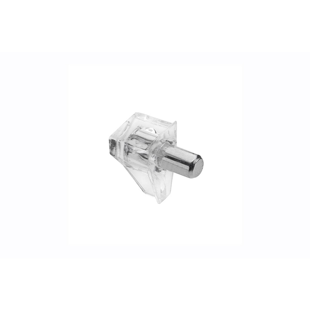 20 Pcs X Clear Shelf Supports Studs With Steel Pins 5Mm Kitchen Cabinet Shelf Pegs 5901867136305
