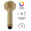 ARM815 Arvan | Modern Bathroom Round Ceiling Mounted Shower Arm, 150mm, Brushed Brass 3