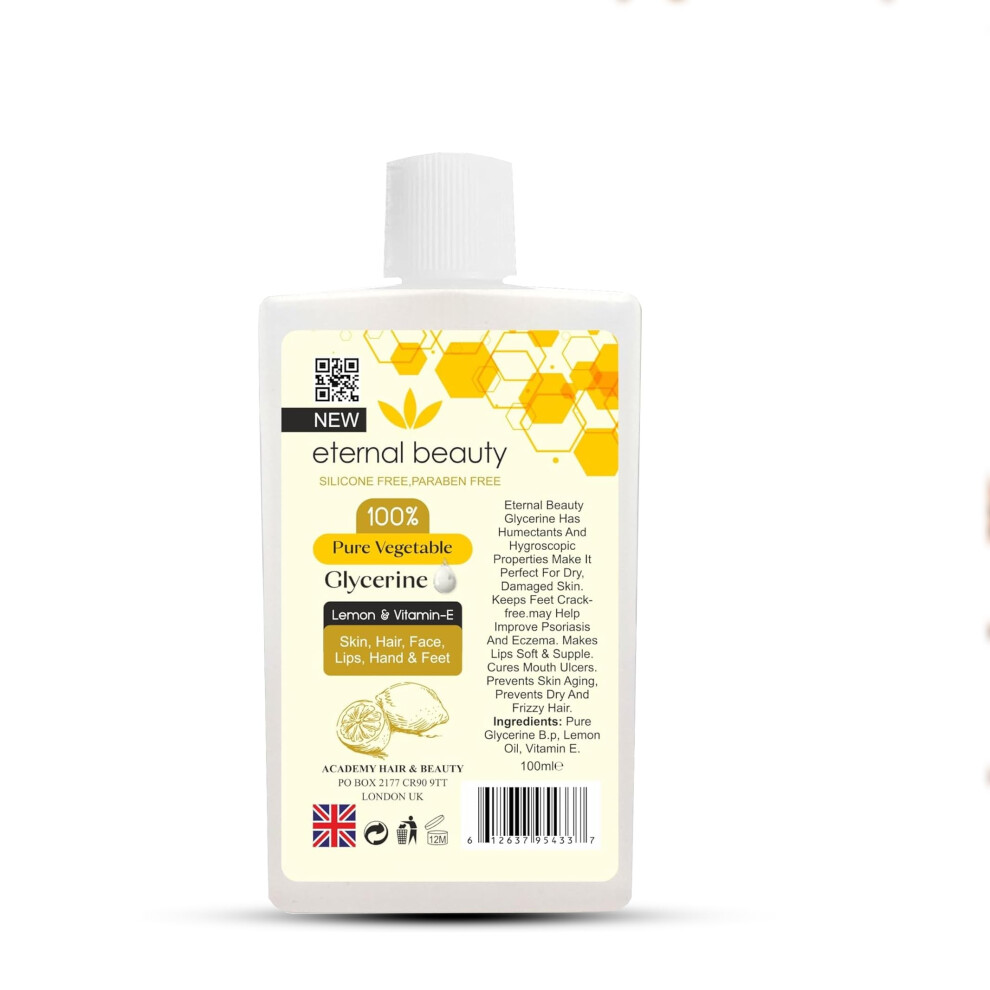 E-Beauty Pure Vegetable Glycerine With Lemon And Vitamin-E 100Ml Eternal Beauty