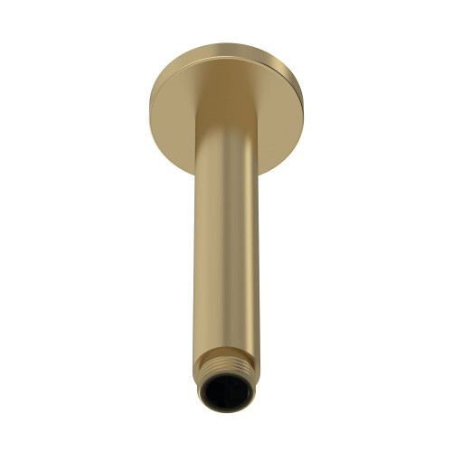 ARM815 Arvan | Modern Bathroom Round Ceiling Mounted Shower Arm, 150mm, Brushed Brass