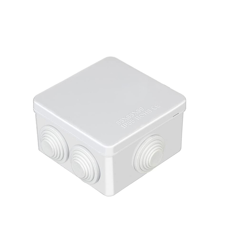 Ip55 Waterproof Junction Box, Abs Plastic Outdoor Electrical Project Box Enclosure, Universal Weatherproof Surface Mounted External Cctv Junction Box 5056479006697