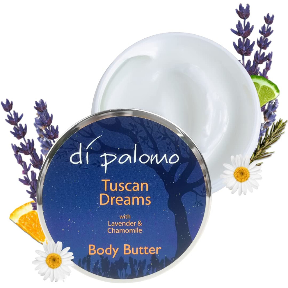 Di Palomo Tuscan Dreams Body Butter 200Ml. Body Moisturiser & Body Lotion. Shea Butter Body Butter With Skin Care. Body Butter For Women & Body Moisturiser For