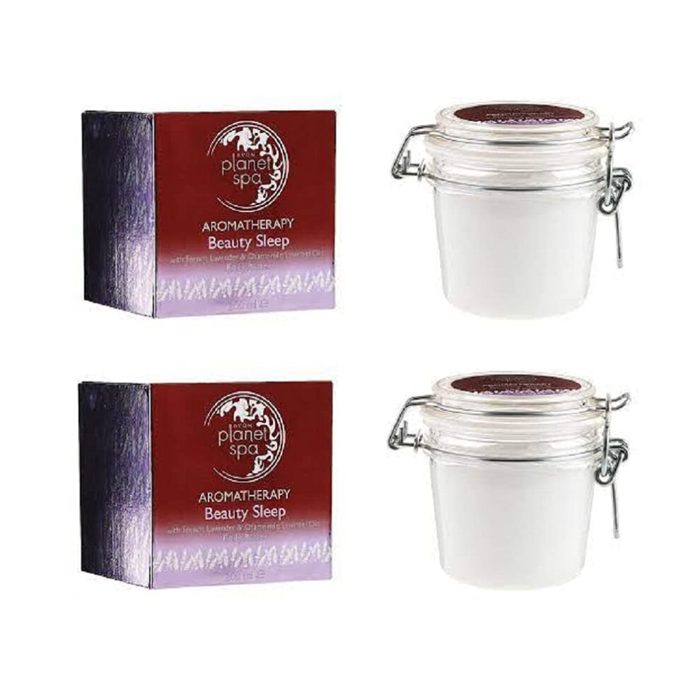 Avon Pack Of 2 Planet Spa Aromatherapy Beauty Sleep Body Butter With French And Chamomile Essential Oils 2 X 200Ml Lavender