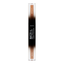 Cosmetics Matte and Metallic Liquid Duo Eyeshadow, Highly Pigmented Soft Matte and Glitter Shades, Roof Taupe Bar and Skyline