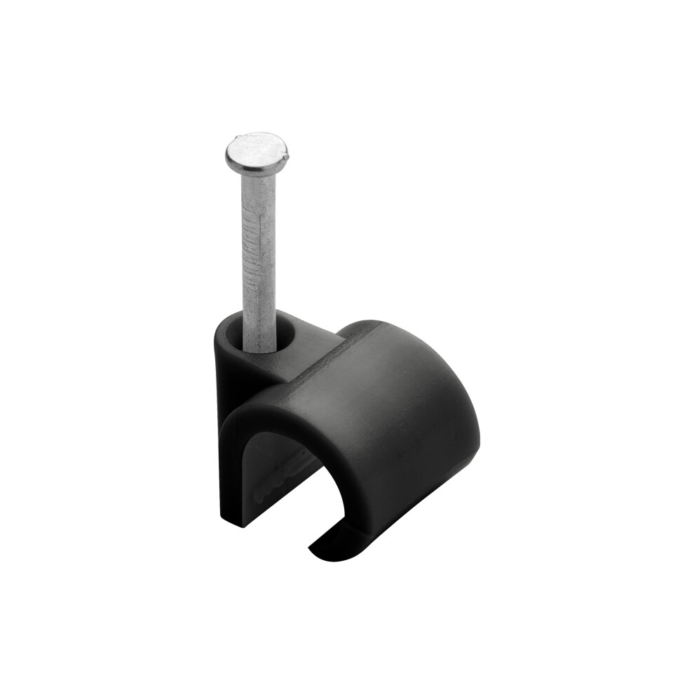 700426 Cable Tie - Electric Cable Attachment And Connection - Cable Tie - Fixing Nail - Wire Tie Diameter 8 A 12 Mm Black Pack Of 25 3142187004260