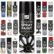 Multi-Purpose Black Matt Spray Paint 400ml, Professional Quality Aerosol cans spray for All-Purpose, Interior Exterior & Household for Metal, Wood,