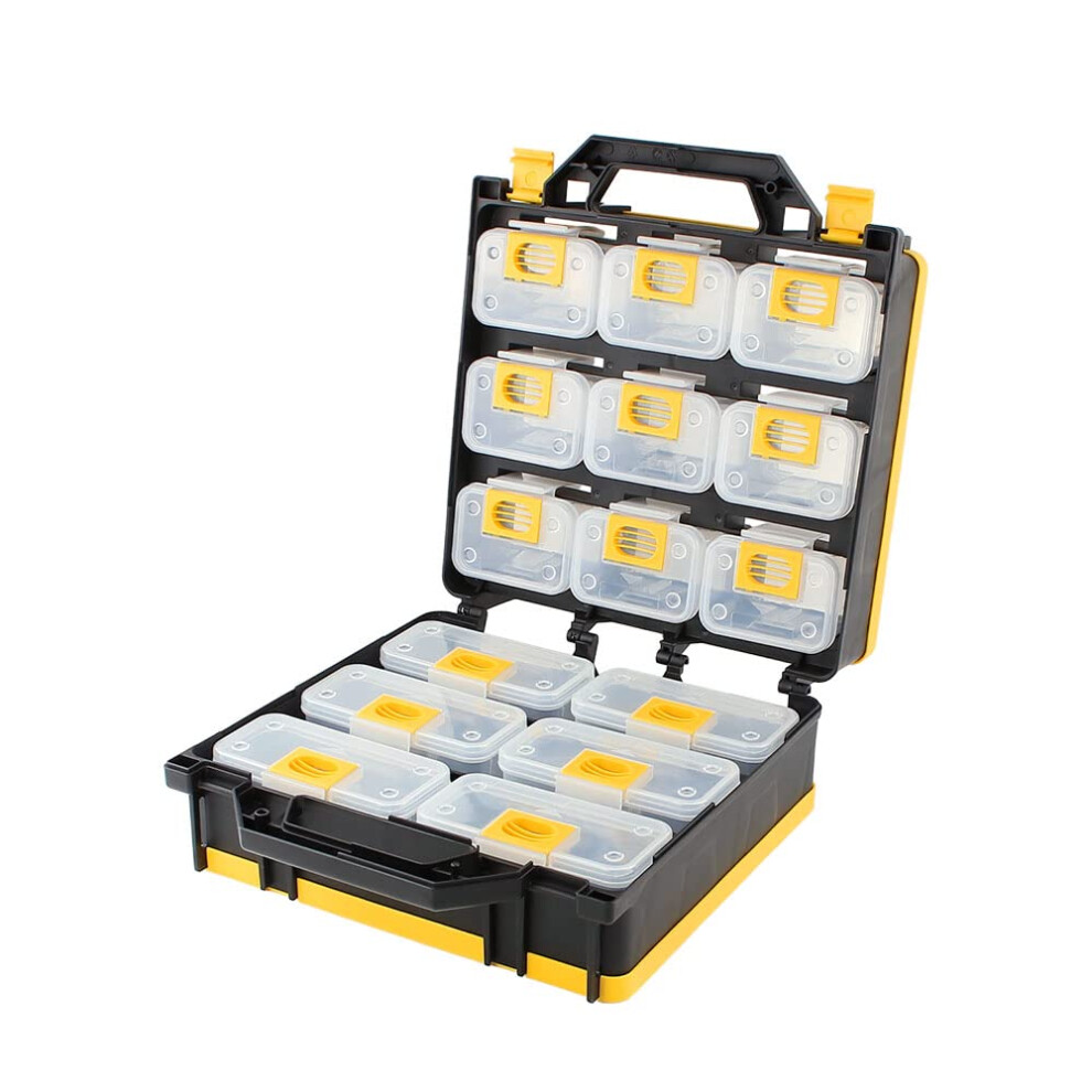 Mp014034 Tool Box, Removable Compartment Tool Organizer, Patented Carrying Case For Screws, Bolts, Nuts, Toys, Small Parts Organizer For Fasteners And 840113501458
