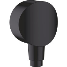 FixFit S Wall Connector with Backflow Preventer - Matt Black