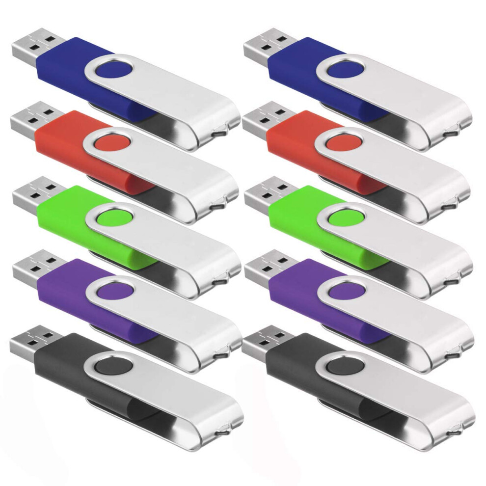 Wholesale/Lot/Bulk - 5/10/20 Pack (16Mb-64Gb) Usb Flash Drives 2.0 Memory Stick Storage Data Thumb Pen Fold U Disk (2Gb, 20 Pack) 752335710368
