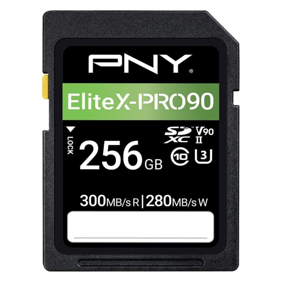 256Gb X-Pro 90 Class 10 U3 V90 Uhs-Ii Sd Flash Memory Card 751492648255