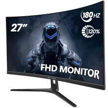 27" 144hz/165HZ Curved Gaming Monitor, Full HD 1080P 1800R Frameless Computer Monitor, 1ms GTG with FreeSync, Low Motion Blur, Eye Care
