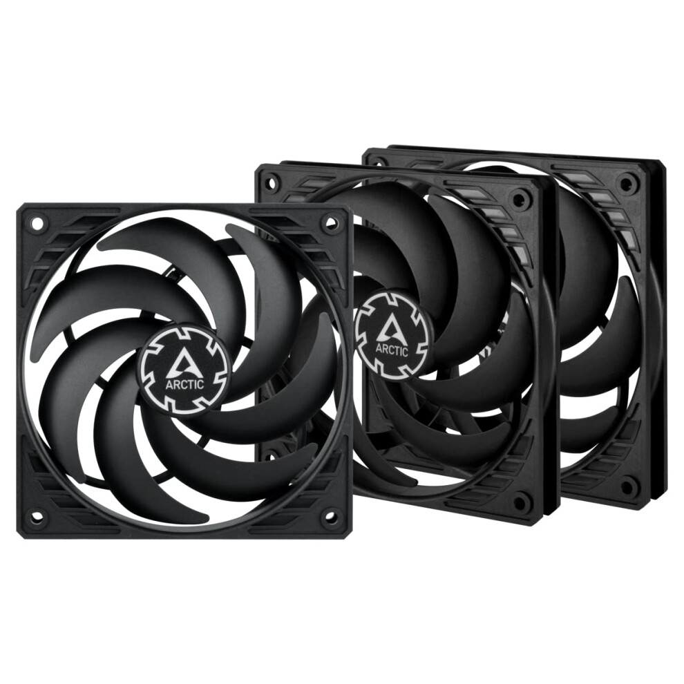 P12 Slim Pwm Pst (3 Pack) - Pc Fan, 120Mm Fan, Pc Case Fan With Pwm Sharing Technology (Pst), Pressure-Optimised, Quiet Motor, Computer, Extra Slim, 840033401692