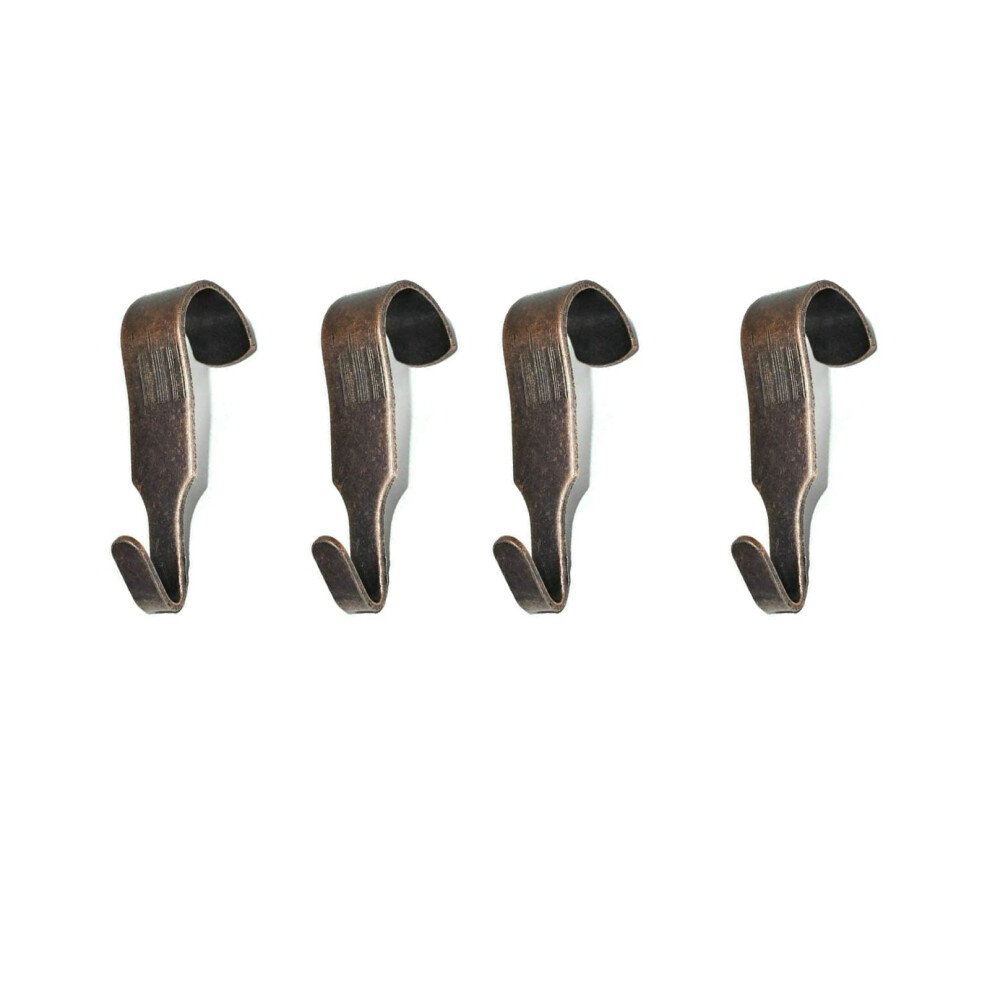 Picture Rail Hooks Bronze Narrow Picture Rail Hooks Heavy Duty Gallery Hanging Moulding Hooks Mirror Photo Frame Hanging Metal Hooks Pack Of 4 5060948112260