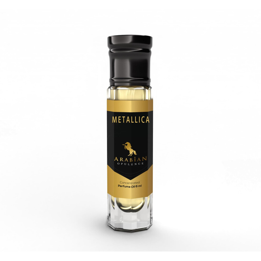 Arabian Opulence Metalicca Perfume Oil For Women. 6Ml Roll-On Bottle.