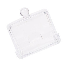Transparenter Acryl-Routen-Hühnertränke 8,7 cm x 7 cm x 8 cm