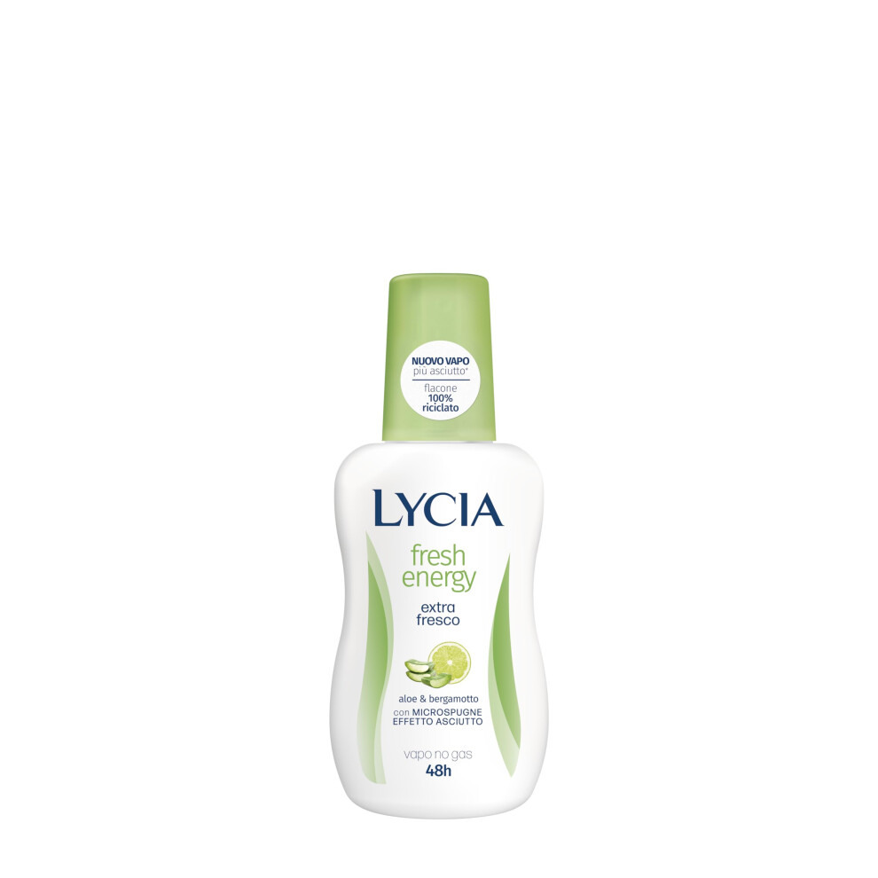 Lycia Fresh Energy Deodorant Antiperspirant Aloe Vera & Bergamot Vapo 75Ml