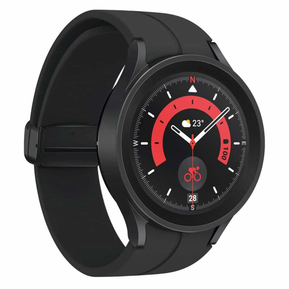Galaxy Watch5 Pro 3.56 Cm (1.4") Oled 45 Mm Digital 450 X 450 Pixels Touchscreen 4G Wi-Fi Gps (Satellite) Black 8806094522839