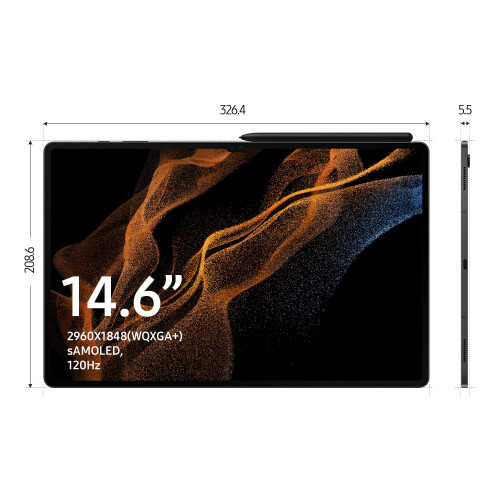 Samsung Galaxy Tab S8 Ultra 14.6 Inch 128GB Wi-Fi Android Tablet Graphite (UK version) (Renewed) 1