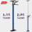 Drywall Plasterboard Ceiling Support, 2PCS Height-Adjustable Builders Easy Props, 115-290Mcm Extendable, Up to 40Kg Load Capacity 2