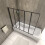 Matt Black 1200x1400mm 5 Fold Folding Bath Shower Screen Door Panel 3