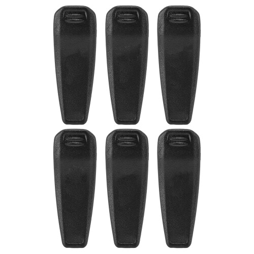 6 pezzi di supporto per clip da cintura in ABS nero per IC-V8E, V80 1
