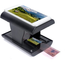 Mobile Film Slide Scanner, FILM To JPEG Converts 35mm Slide and Negative Scanner, LED Backlight Photo Scanner, Free Scan Editing APP for Smart Phone