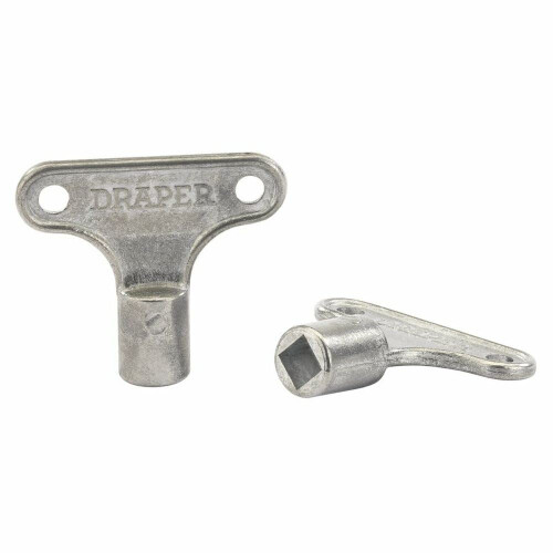 Draper 24866 Zinc Radiator Keys, Blue, Pack of 2