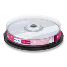 DVD-RW 4.7GB Data/120 Min Video, 4x Speed Recording 10per Spindel - Packaging May Vary