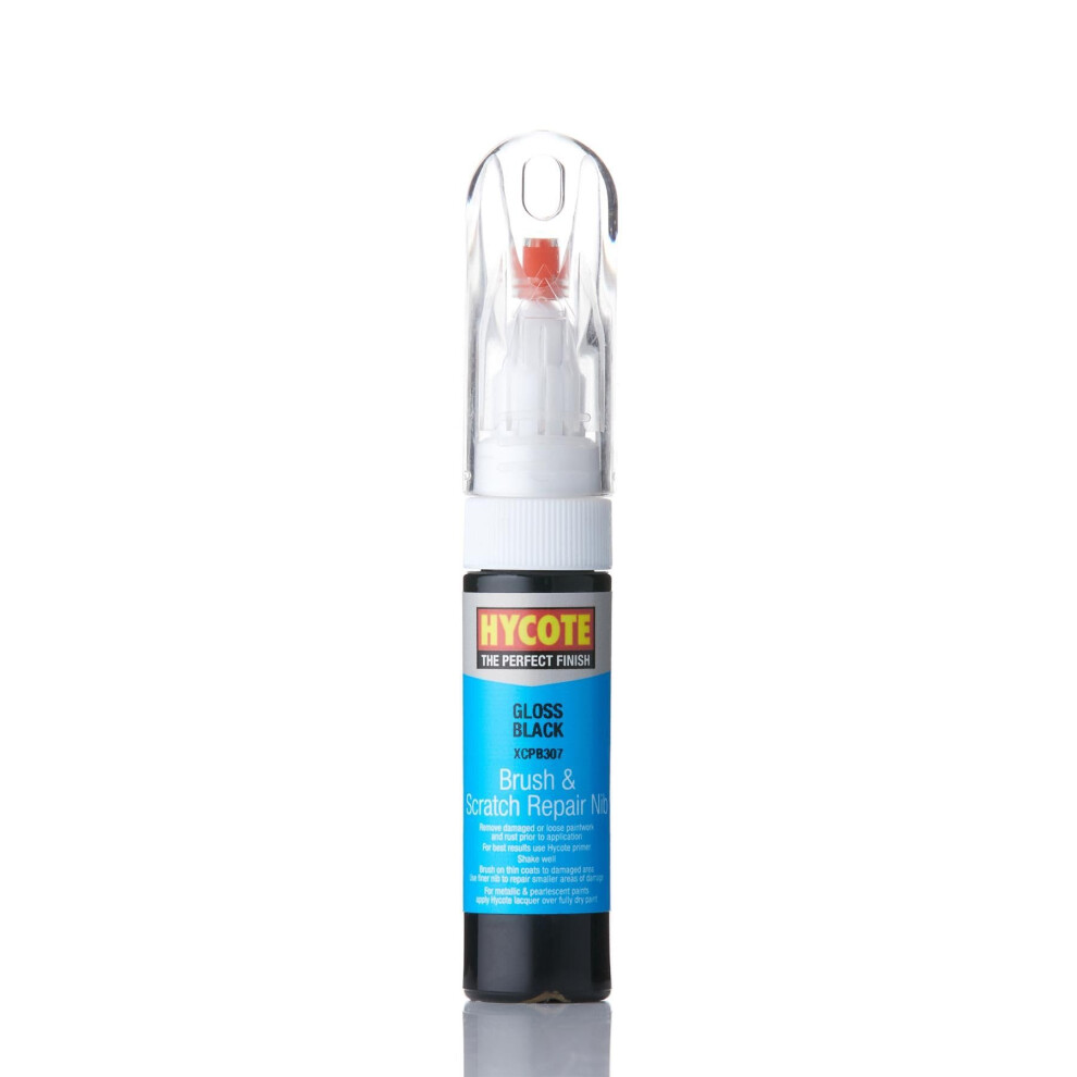 Hycote Brush And Scratch Repair Nib Touch Up Paint, Gloss Black, 12.5 Ml